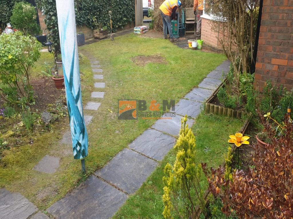 Indian Sandstone Patio in Bletchley