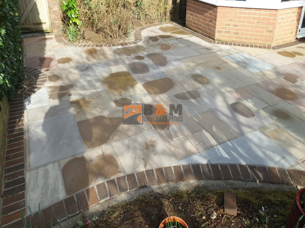 Indian Sandstone Patio in Bletchley