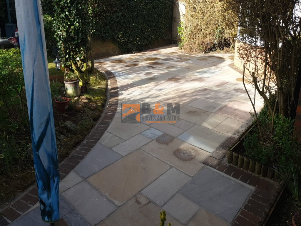 Indian Sandstone Patio in Bletchley