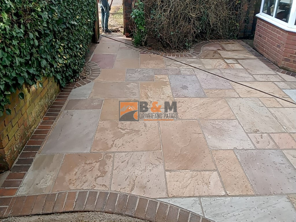 Indian Sandstone Patio in Bletchley